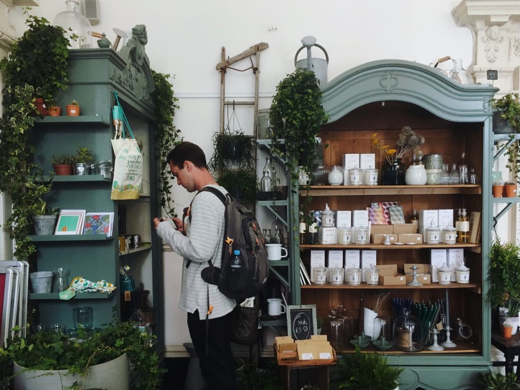 Consommation différente boutique